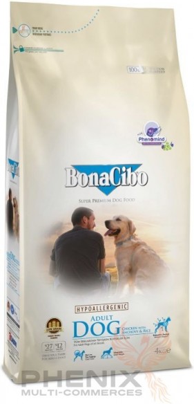 Animalerie Tunisie BonaCibo Dog Adult 4kg-15kg - Chiens adultes - 65 TND - PHENIX