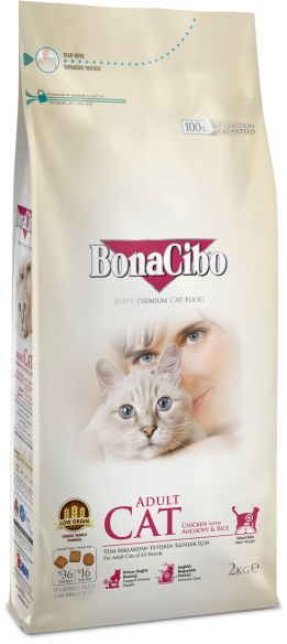Animalerie Tunisie BonaCibo cat adult 2kg - Chats adultes - 41 TND - PHENIX