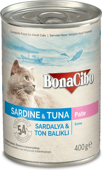 Animalerie Tunisie Boites Paté sardine&thon cat adult (400gr) - Boites - 8.450 TND - PHENIX