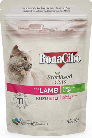 Animalerie Tunisie 6 Pochons agneau chats stérilisés (85gr x 6) - Chats stérilisés - 24 TND - PHENIX