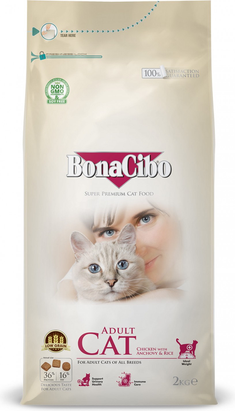 BonaCibo cat adult poulet 2kg