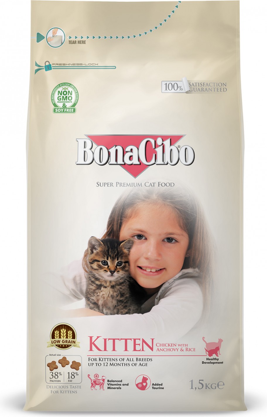 BonaCibo Kitten Chicken 1.5 Kg