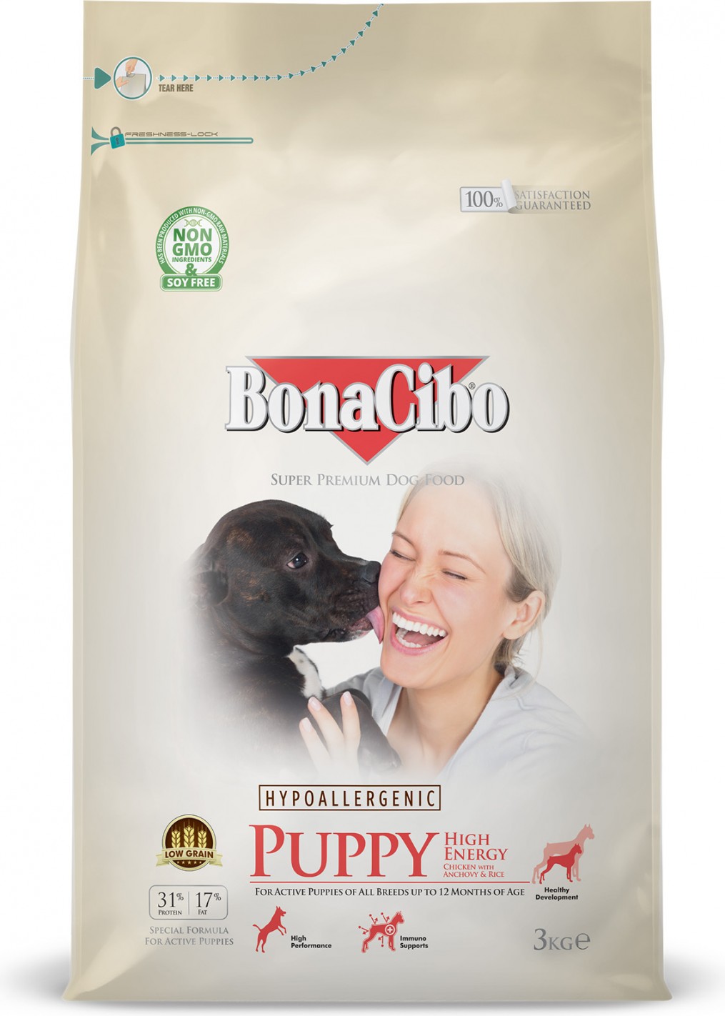 BonaCibo Puppy high energy 3kg