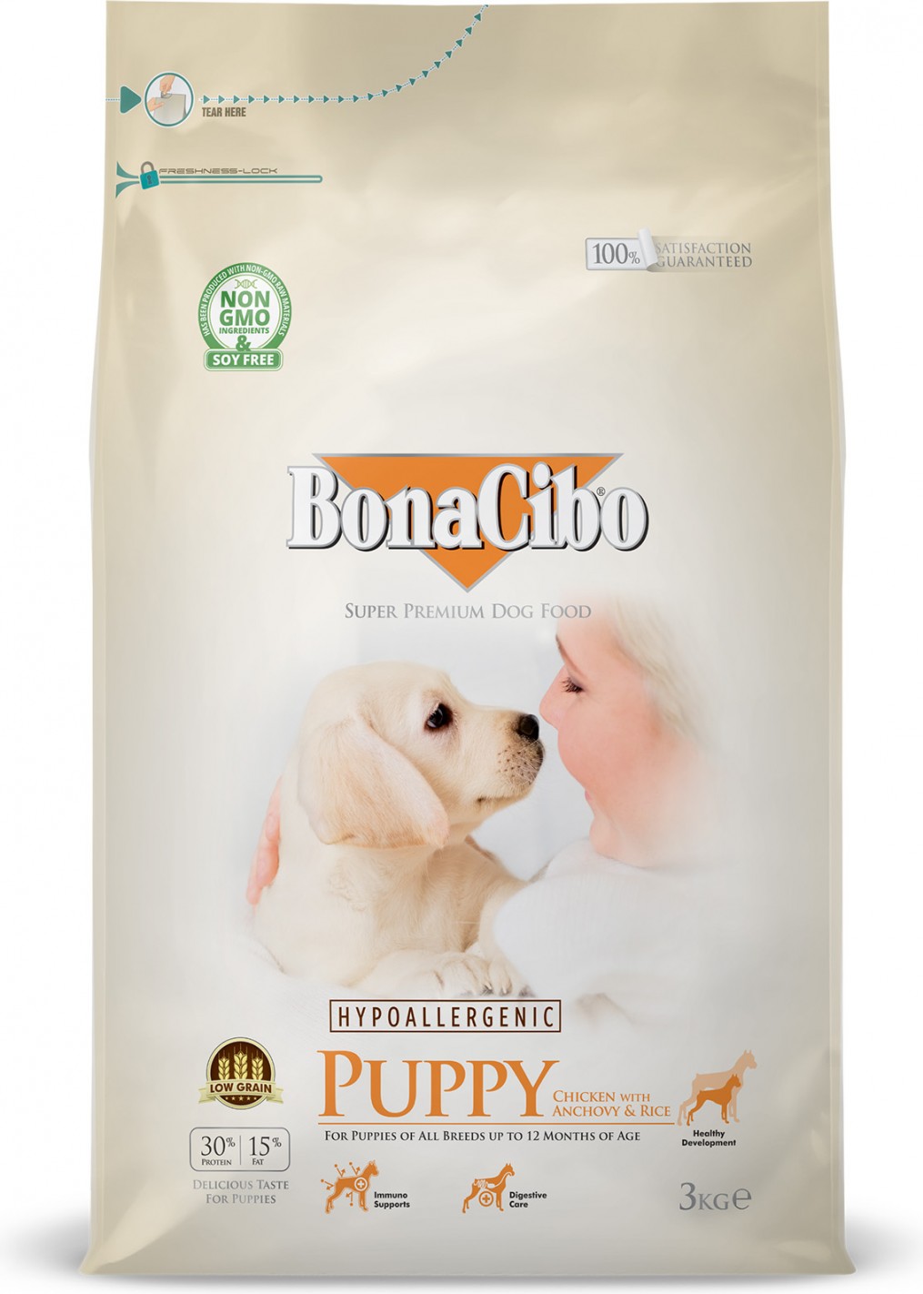 BonaCibo Puppy Chicken 3 Kg