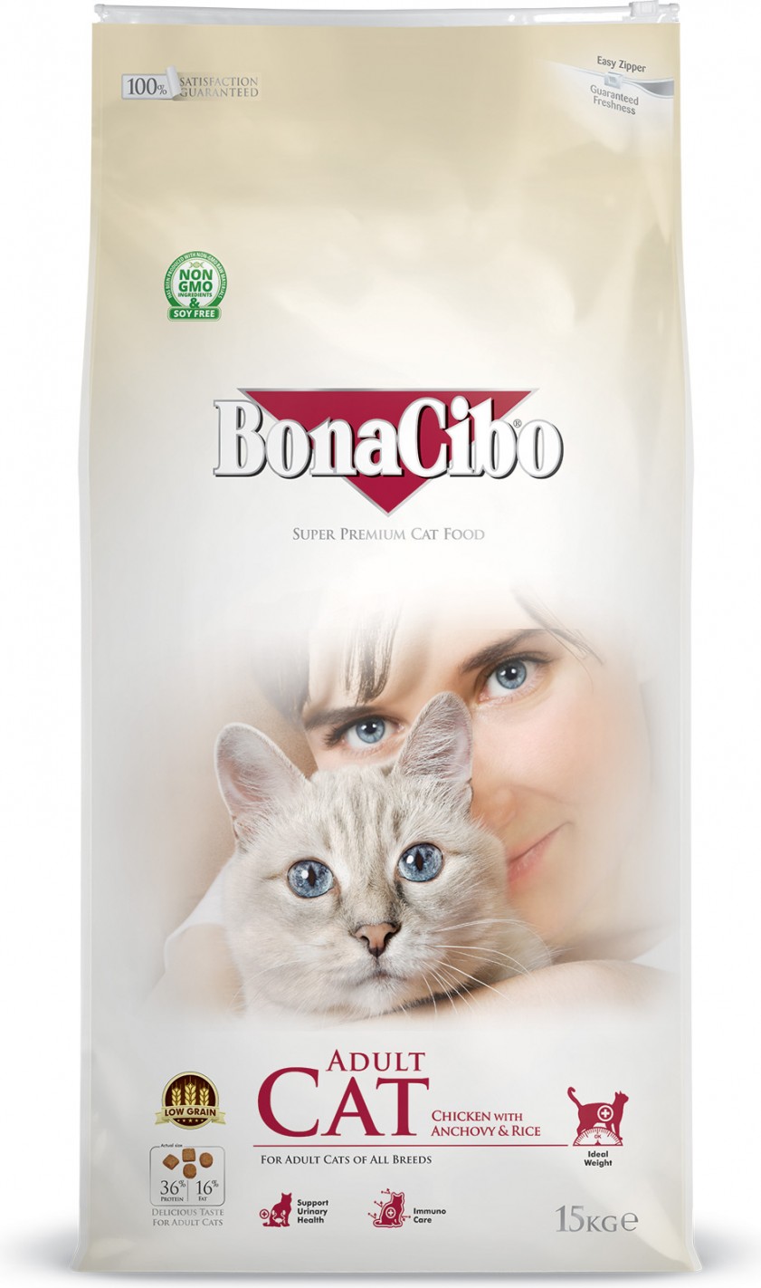 BonaCibo cat adult poulet 15kg
